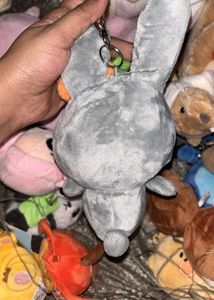 Cute Bunny Plush Keychain