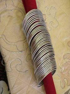 43 Elegant Silver Bangle Set