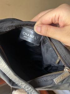Chanel vintage canvas handbag