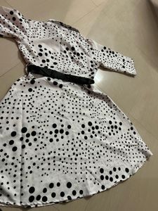 Chic Polka Dot A-Line Dress