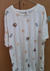 Cute Bear Print T-Shirt