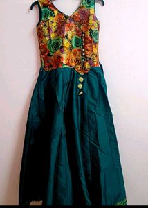 Floral Green Dress