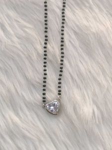 92.5Heart Pendant Mangalsutra Necklace