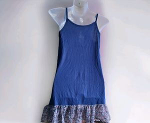 Imported Long Camisoles With Frilled Border