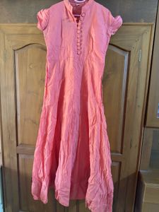 Beautiful Peach Kurta Set with Dupatta