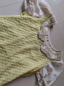 Yellow Shimmer Top