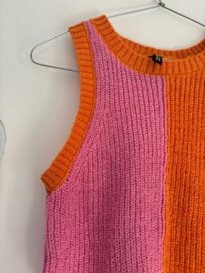 Colorblock Knit Tank Top