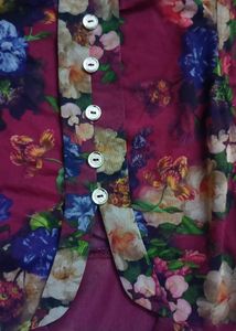 Printed Net Top
