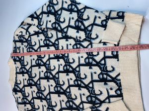 Dior Designer Monogram Knit Sweater