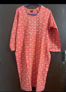 Stylish Coral Printed Kurta