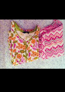 Floral Print Kurta Set with Pants