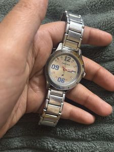 Fastrack Analog Watch - Silver Metal