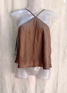 Satin Halter Neck Top