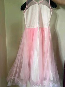 Princess Pink Tulle Flower Dress