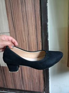 Black Suede Ballet Flats