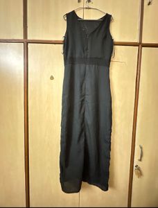 Elegant Black Maxi Dress with Slit