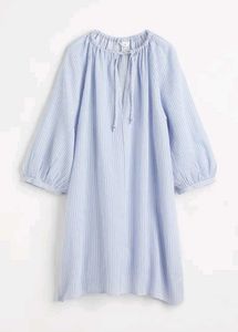 Striped V-Neck Tunic Dress