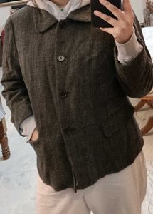 timeless vintage tweed blazer from japan