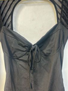 Black backless Mini Dress