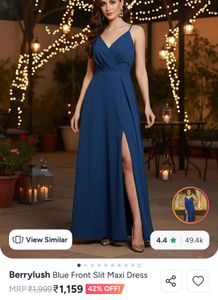 Elegant Blue Maxi Dress