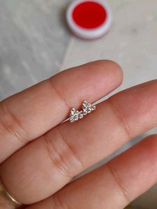 Sparkling Triangle Stud Earrings