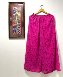 High-waist Palazzo Pants in Pink Colour