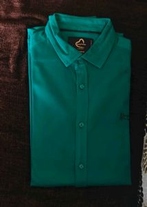 Teal Button-Up Shirt