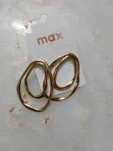 MAX Gold Tone Hoop Earrings