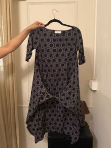 Geometric Print Midi Dress