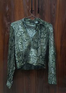Stylish Snake Print Blouse