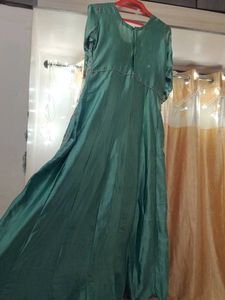 Satin Silk Pakistani embroidery Gown