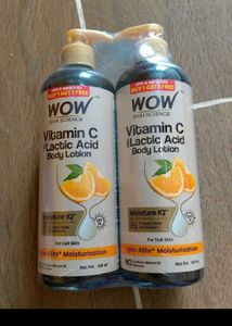 WOW Vitamin C Lactic Acid Body Lotion 2 pack