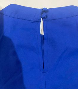 Stylish Blue Short Sleeve Top