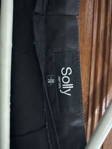 Allen Solly Black Formal Trousers