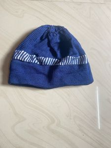 Blue Knitted Cap
