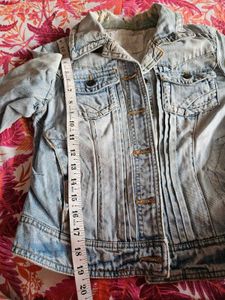 Light Wash distressed Denim Jacket