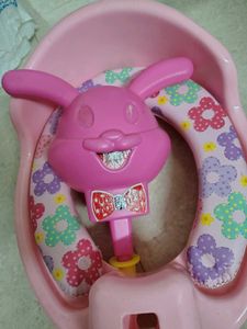 Pink Floral Potty Training Seat