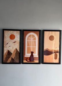Set of 3 Framed Wall Art Prints
