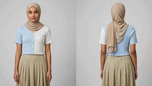 Colorblock V-Neck Cropped Cardigan