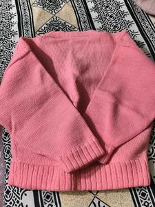 Cute Pink Knit Sweater