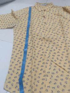 Men's Yellow Floral Print Shirt