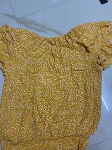 Yellow Floral Top