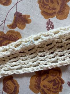 Cream Crochet Tote Bag