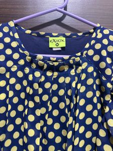 Polka Dots Designer Top for Ladies