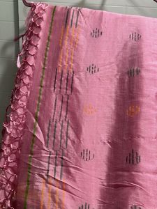 Pink Handloom Saree