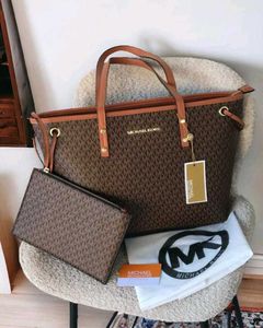 MICHAEL KORS**JET SET LARGE TOTE BAG WITH ZIP*