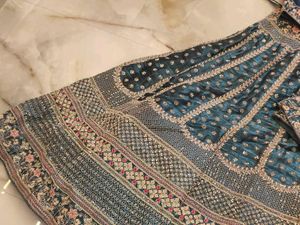 Exquisite Teal Lehenga Choli Set