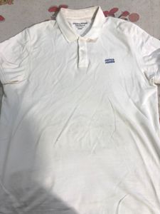 Jack & Jones White Polo T-Shirt