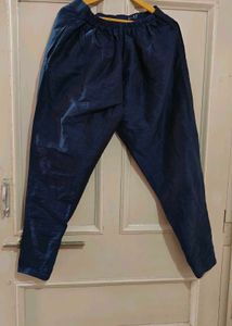 Cream Koti With Navy Blue Kurta &amp; Pajama