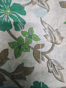 Beautiful Floral Print Dupatta with Golden Edge